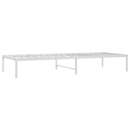 vidaXL Metal Bed Frame without Mattress White 80x200cm 3