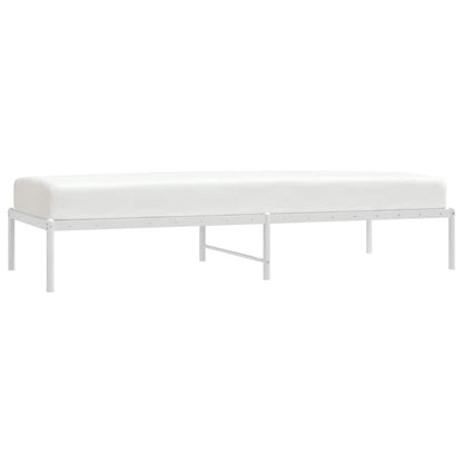 vidaXL Metal Bed Frame without Mattress White 80x200cm 4