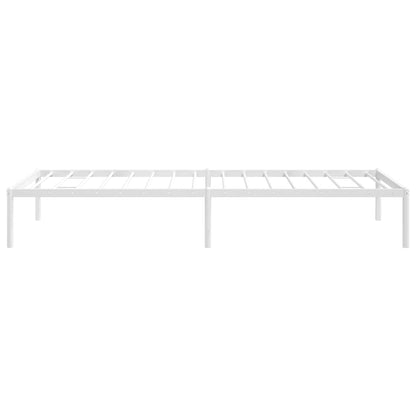 vidaXL Metal Bed Frame without Mattress White 80x200cm 6