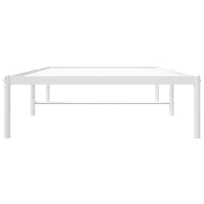 vidaXL Metal Bed Frame without Mattress White 90x200cm 5