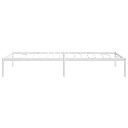 vidaXL Metal Bed Frame without Mattress White 90x200cm 6