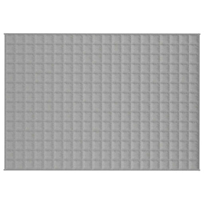 vidaXL Weighted Blanket Grey 140x200 cm Single 6 kg Fabric 3