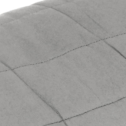 vidaXL Weighted Blanket Grey 140x200 cm Single 6 kg Fabric 4