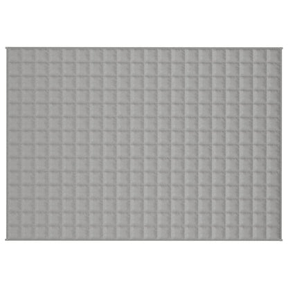 vidaXL Weighted Blanket Grey 137x200 cm Single 10 kg Fabric 3