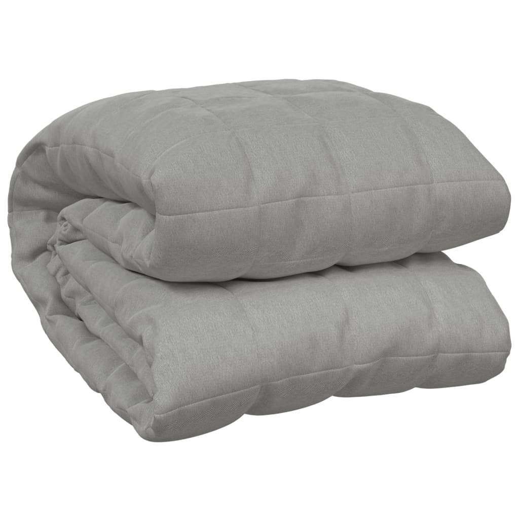 vidaXL Weighted Blanket Grey 200x230 cm 9 kg Fabric 2