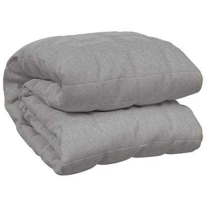 vidaXL Weighted Blanket Grey 220x230 cm King 11 kg Fabric 2