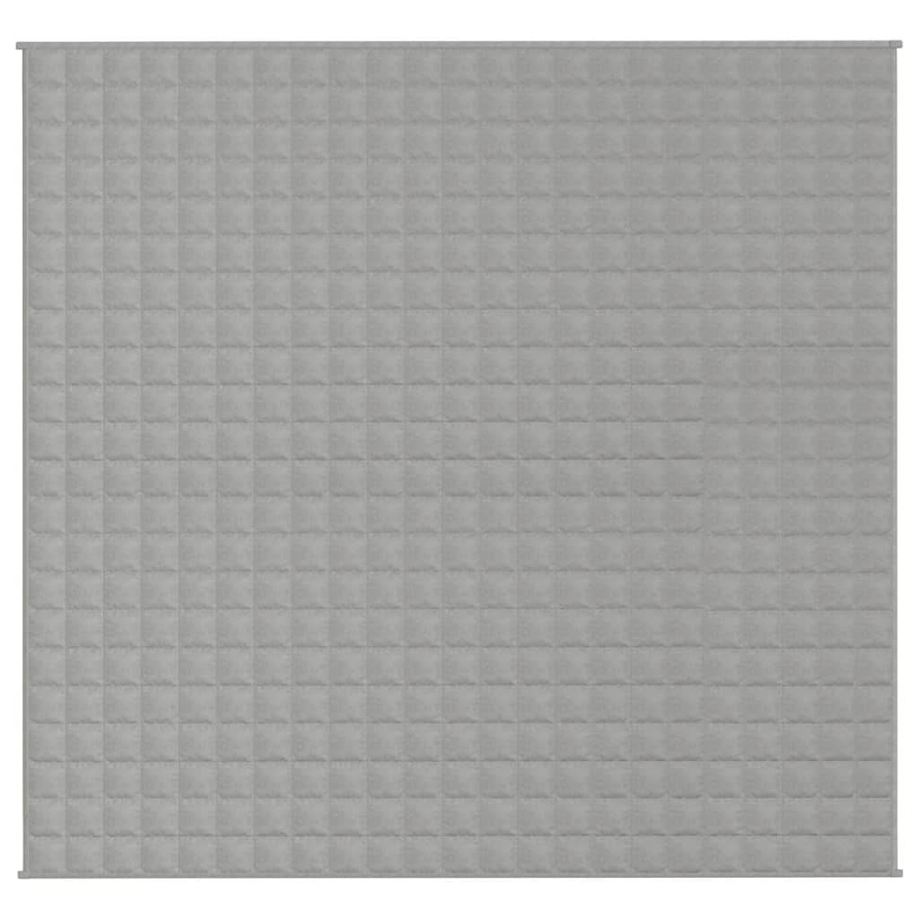 vidaXL Weighted Blanket Grey 220x230 cm King 11 kg Fabric 3