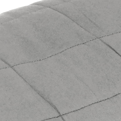 vidaXL Weighted Blanket Grey 220x230 cm King 11 kg Fabric 4