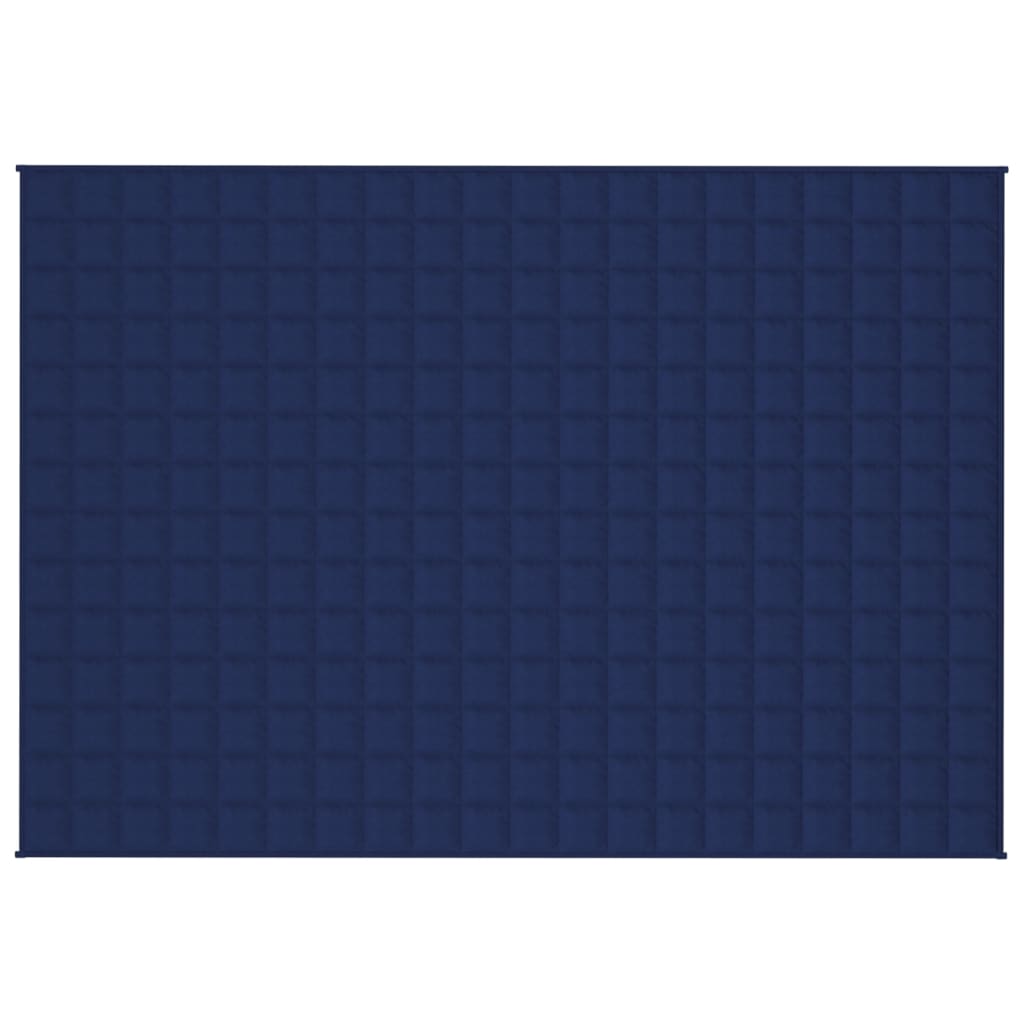 vidaXL Weighted Blanket Blue 137x200 cm Single 10 kg Fabric 3