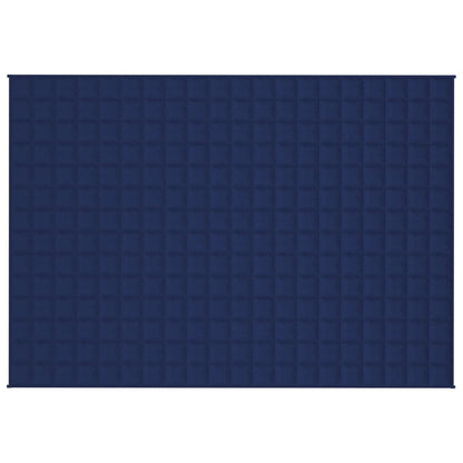 vidaXL Weighted Blanket Blue 140x200 cm Single 10 kg Fabric 3