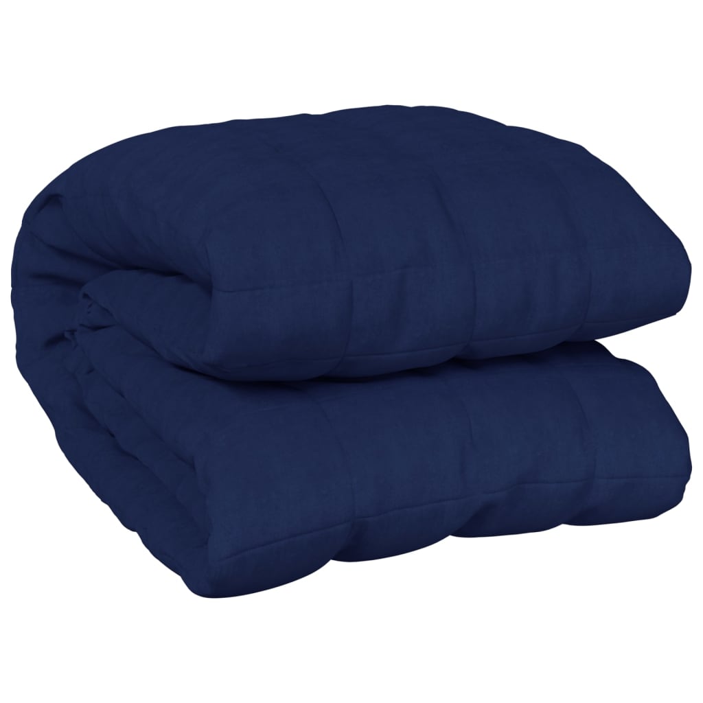 vidaXL Weighted Blanket Blue 152x203 cm 11 kg Fabric 2
