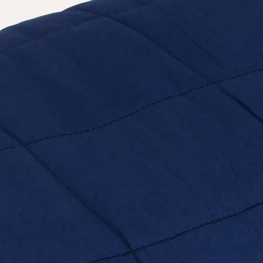 vidaXL Weighted Blanket Blue 152x203 cm 11 kg Fabric 4