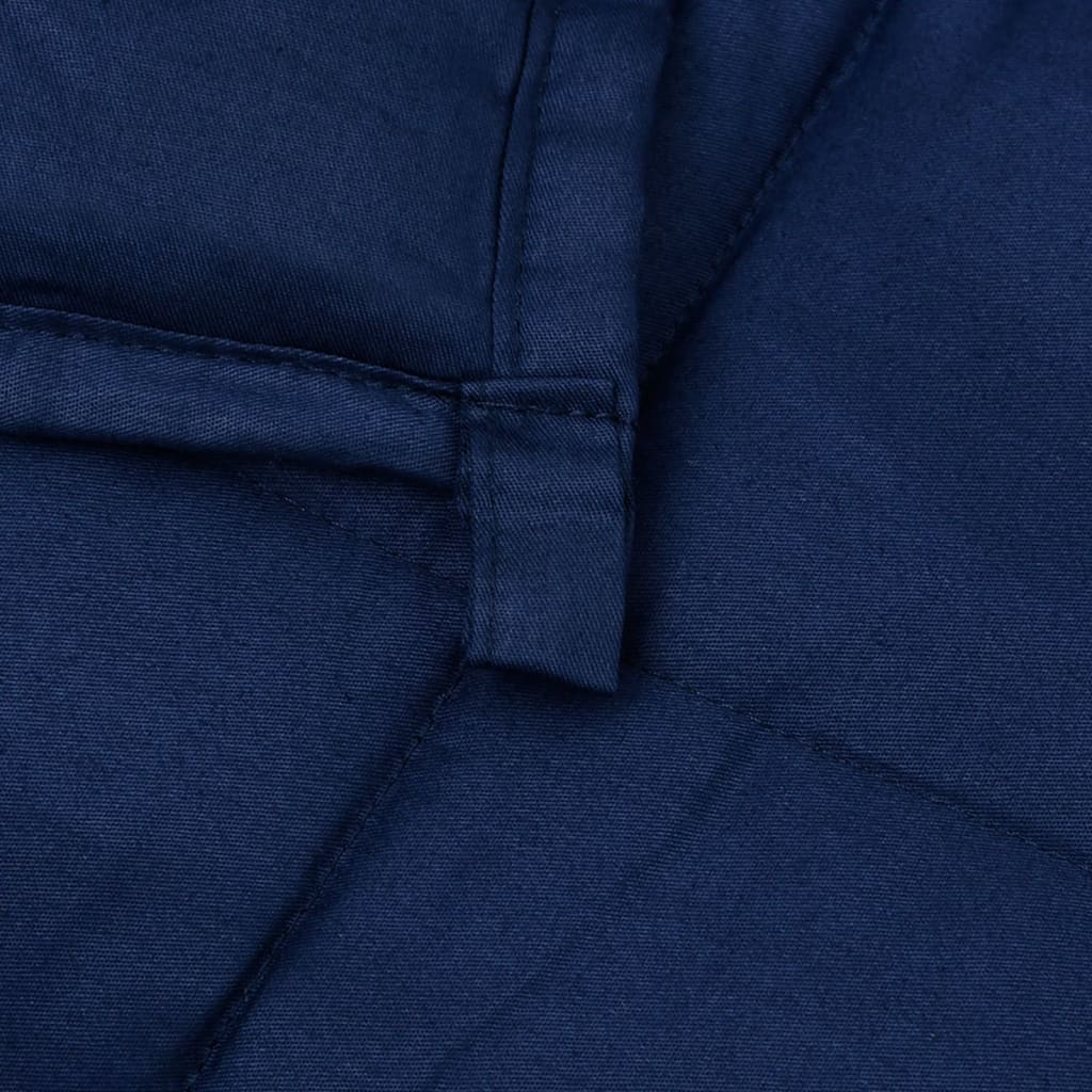 vidaXL Weighted Blanket Blue 152x203 cm 11 kg Fabric 5