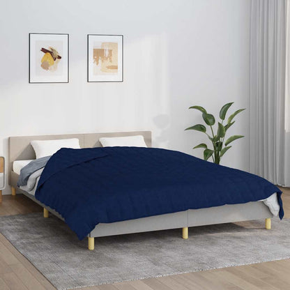 vidaXL Weighted Blanket Blue 200x220 cm 9 kg Fabric 1