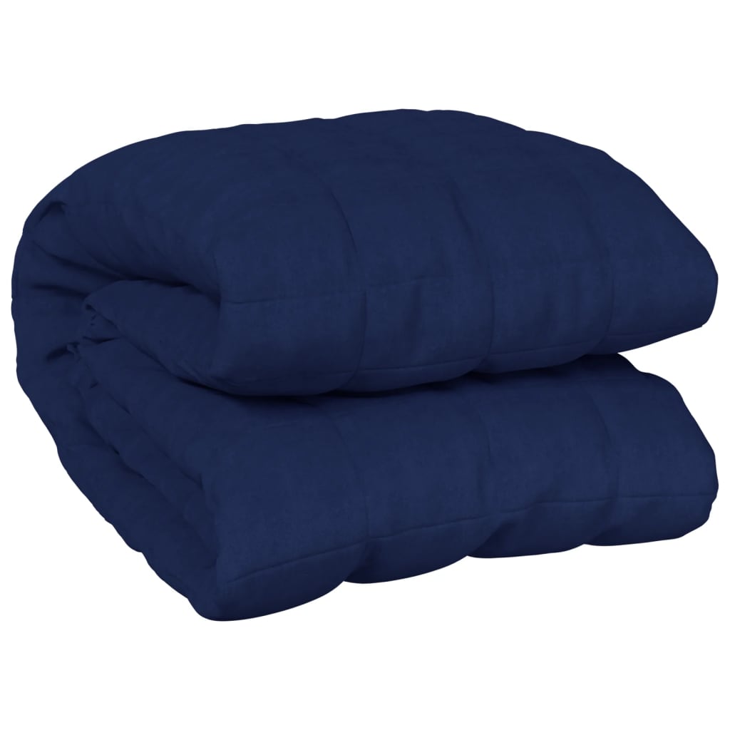 vidaXL Weighted Blanket Blue 220x230 cm King 15 kg Fabric 2