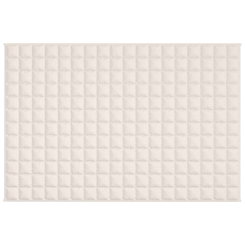vidaXL Weighted Blanket Light Cream 122x183 cm 9 kg Fabric 3