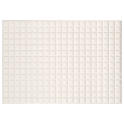 vidaXL Weighted Blanket Light Cream 137x200 cm Single 10 kg Fabric 3