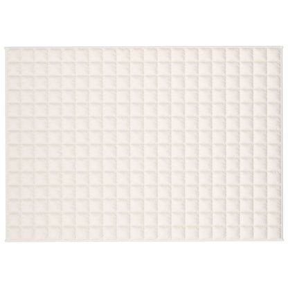 vidaXL Weighted Blanket Light Cream 140x200 cm Single 10 kg Fabric 3