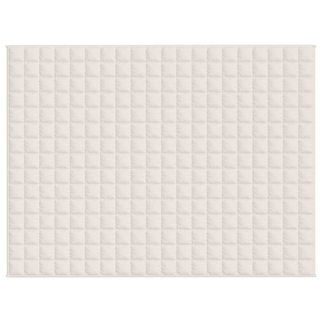vidaXL Weighted Blanket Light Cream 152x203 cm 7 kg Fabric 3
