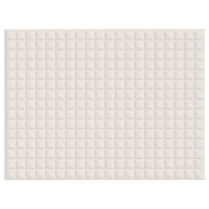 vidaXL Weighted Blanket Light Cream 152x203 cm 7 kg Fabric 3