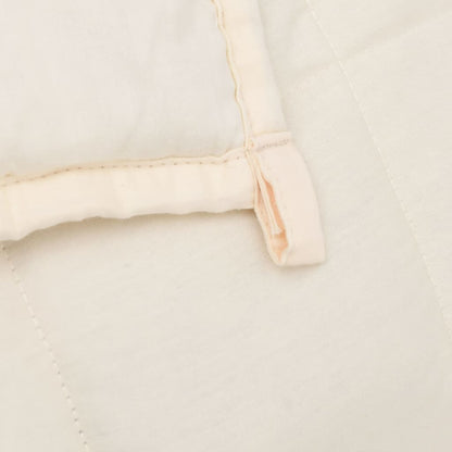 vidaXL Weighted Blanket Light Cream 152x203 cm 7 kg Fabric 5