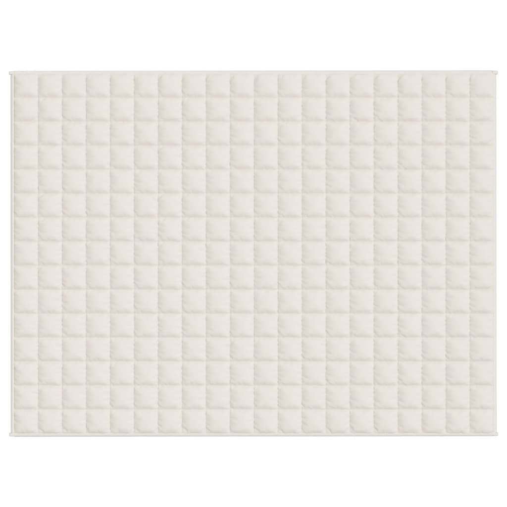 vidaXL Weighted Blanket Light Cream 152x203 cm 11 kg Fabric 3