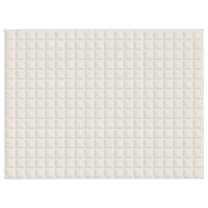 vidaXL Weighted Blanket Light Cream 152x203 cm 11 kg Fabric 3