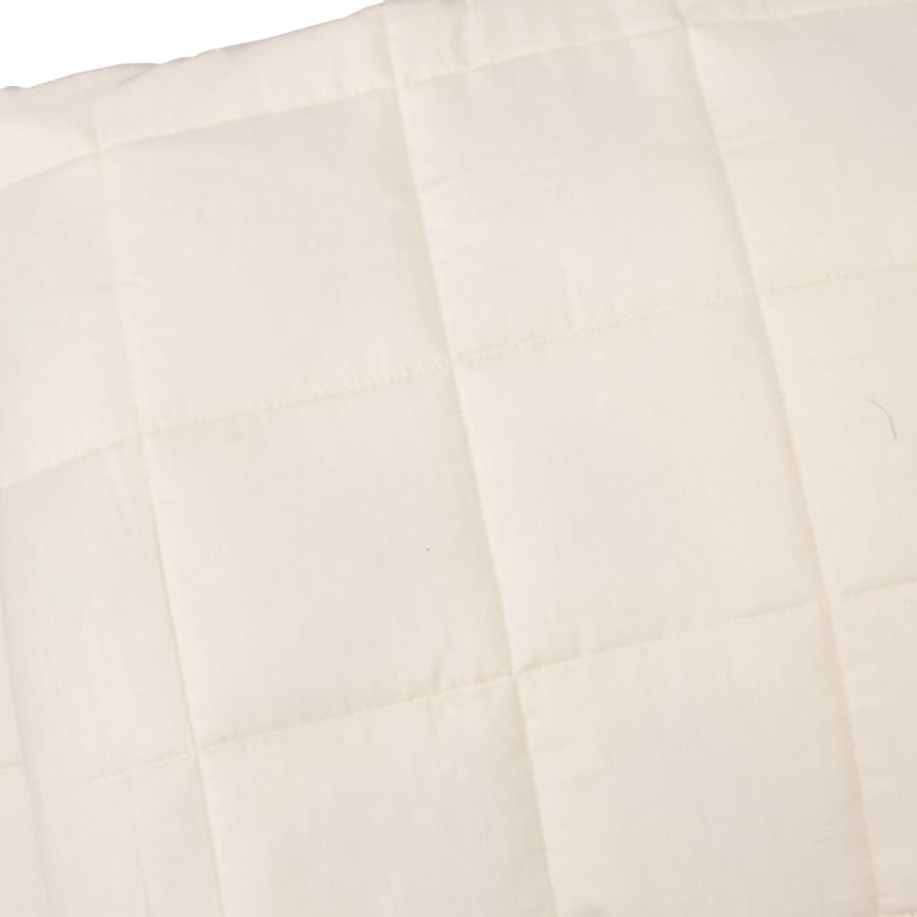 vidaXL Weighted Blanket Light Cream 152x203 cm 11 kg Fabric 4