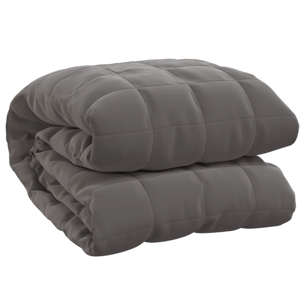 vidaXL Weighted Blanket Grey 152x203 cm 11 kg Fabric 2