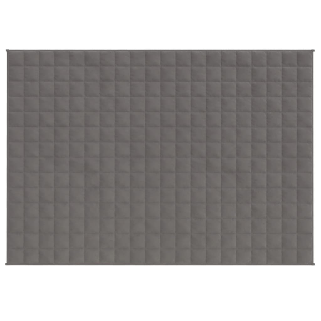 vidaXL Weighted Blanket Grey 152x203 cm 11 kg Fabric 3