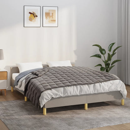 vidaXL Weighted Blanket Grey 152x203 cm 11 kg Fabric 1
