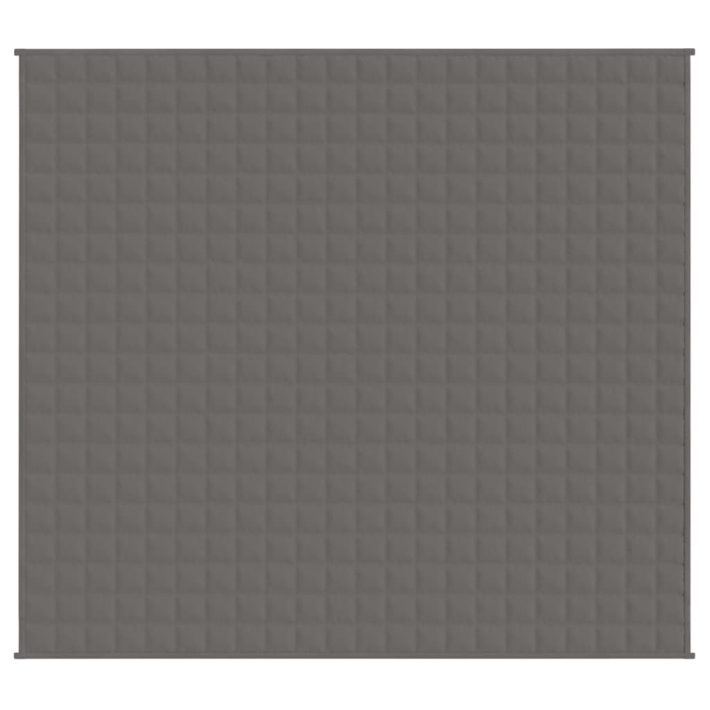 vidaXL Weighted Blanket Grey 200x230 cm 13 kg Fabric 3