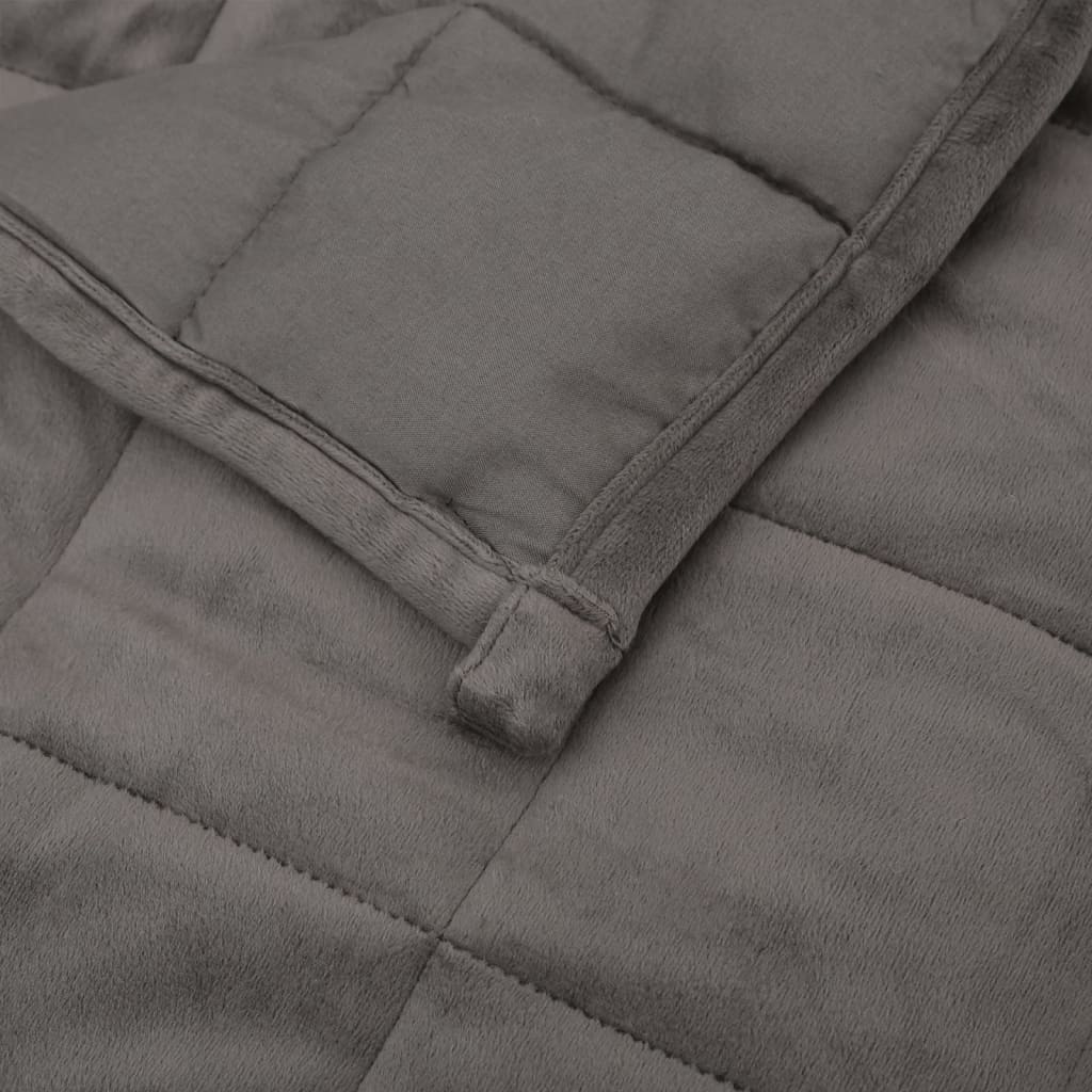 vidaXL Weighted Blanket Grey 200x230 cm 13 kg Fabric 5