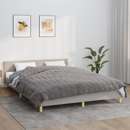vidaXL Weighted Blanket Grey 200x230 cm 13 kg Fabric 1
