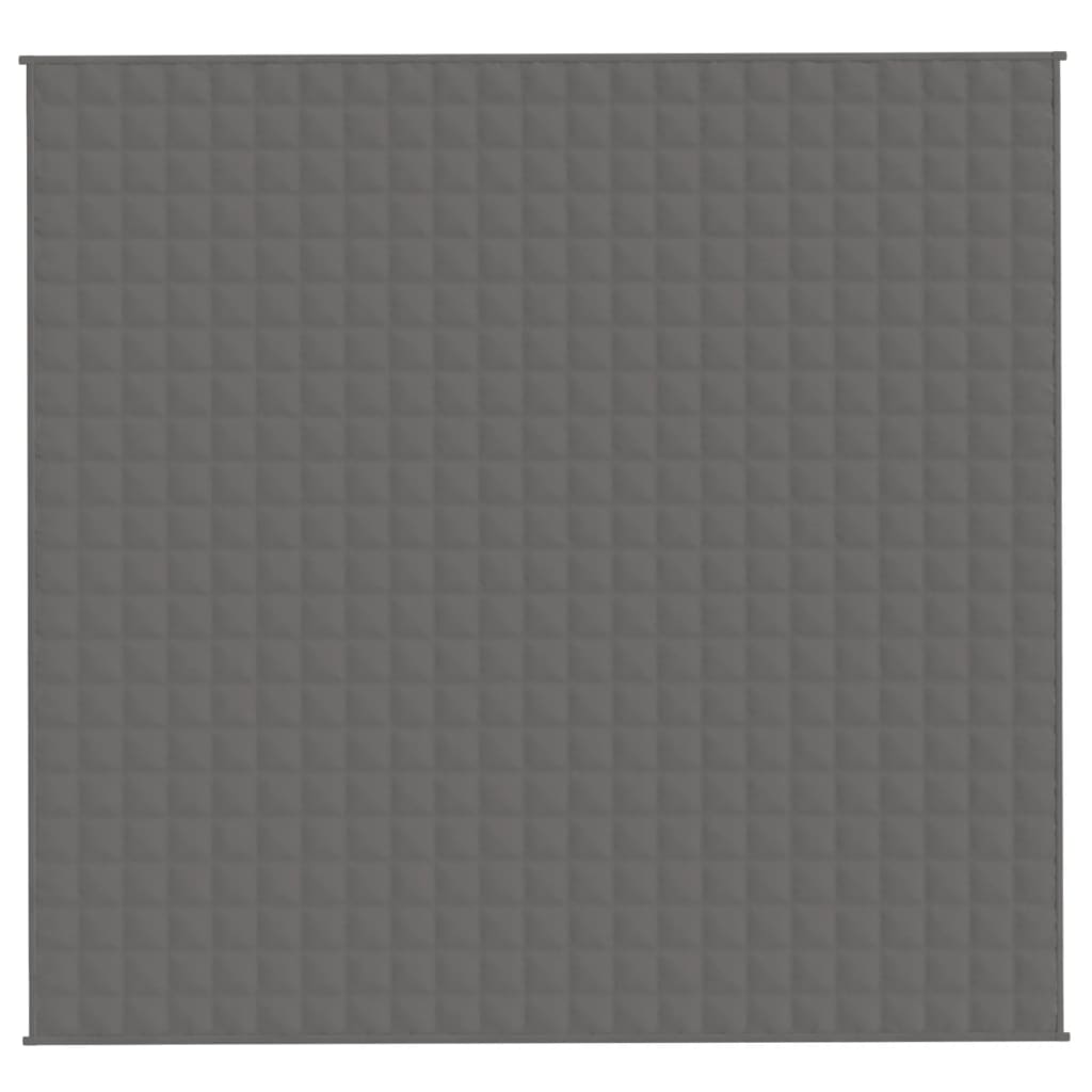 vidaXL Weighted Blanket Grey 220x230 cm King 11 kg Fabric 3