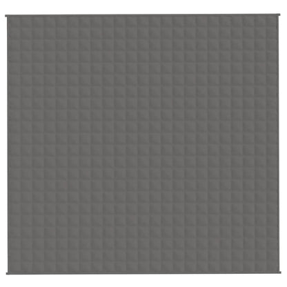 vidaXL Weighted Blanket Grey 220x230 cm King 11 kg Fabric 3