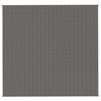 vidaXL Weighted Blanket Grey 220x240 cm King 11 kg Fabric 3