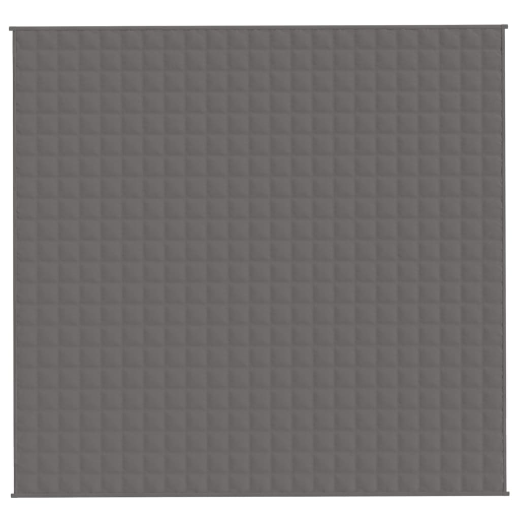 vidaXL Weighted Blanket Grey 220x230 cm King 15 kg Fabric 3
