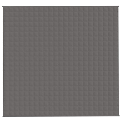 vidaXL Weighted Blanket Grey 220x230 cm King 15 kg Fabric 3