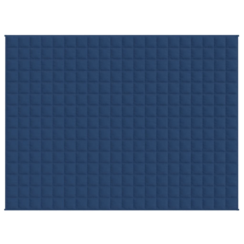vidaXL Weighted Blanket Blue 152x203 cm 11 kg Fabric 3