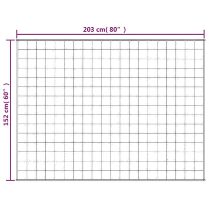 vidaXL Weighted Blanket Blue 152x203 cm 11 kg Fabric 6