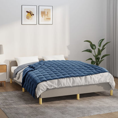 vidaXL Weighted Blanket Blue 152x203 cm 11 kg Fabric 1