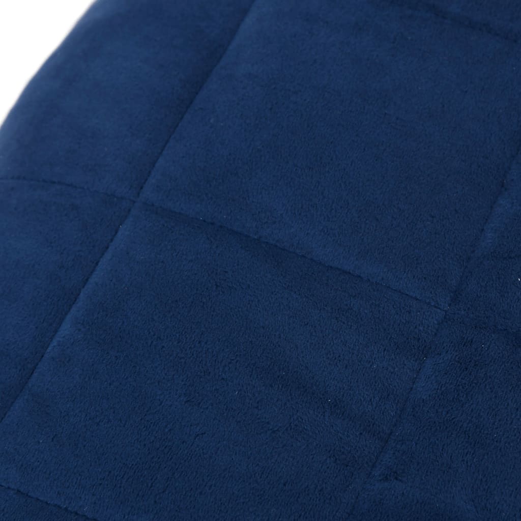 vidaXL Weighted Blanket Blue 200x220 cm 13 kg Fabric 4
