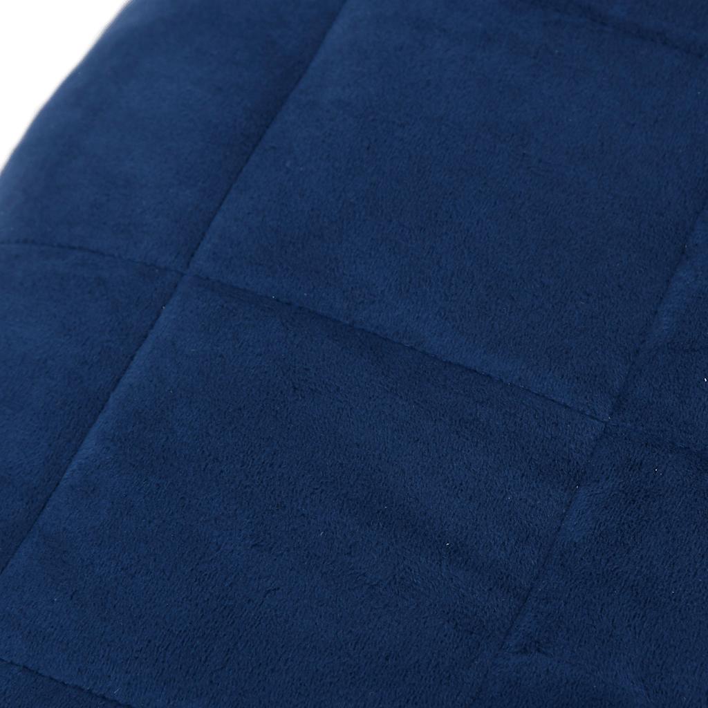 vidaXL Weighted Blanket Blue 220x240 cm King 11 kg Fabric 4