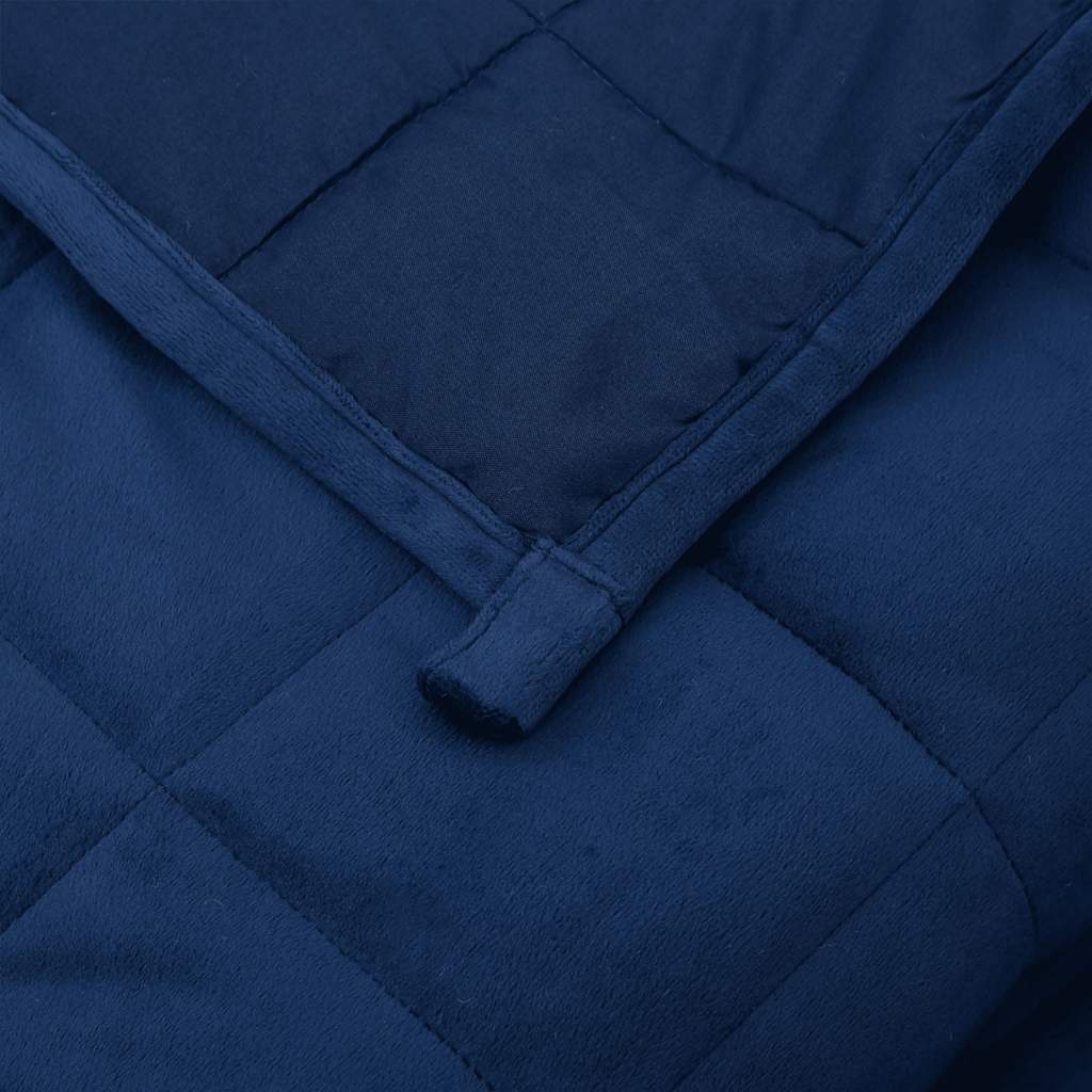 vidaXL Weighted Blanket Blue 220x240 cm King 11 kg Fabric 5