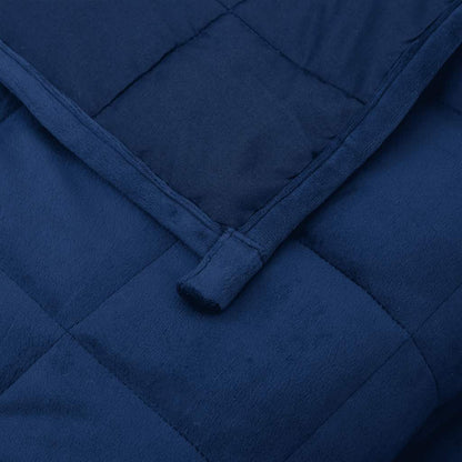 vidaXL Weighted Blanket Blue 220x240 cm King 11 kg Fabric 5