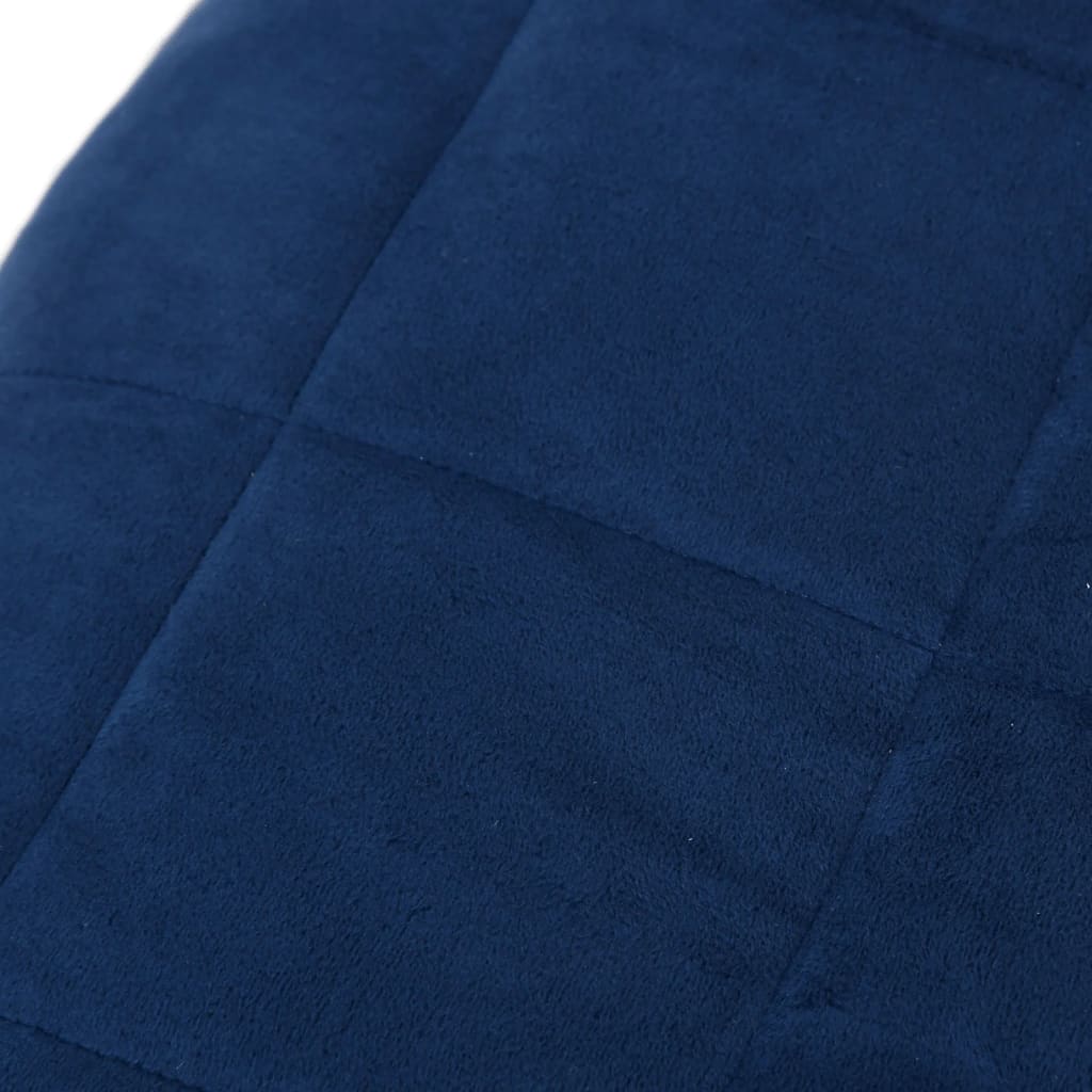 vidaXL Weighted Blanket Blue 220x240 cm King 15 kg Fabric 4