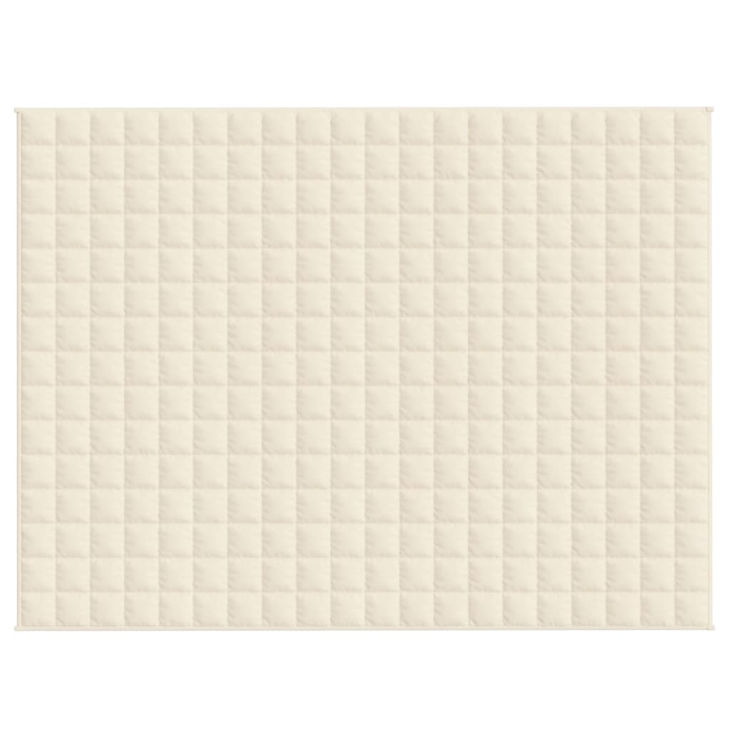 vidaXL Weighted Blanket Light Cream 152x203 cm 11 kg Fabric 3