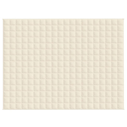 vidaXL Weighted Blanket Light Cream 152x203 cm 11 kg Fabric 3