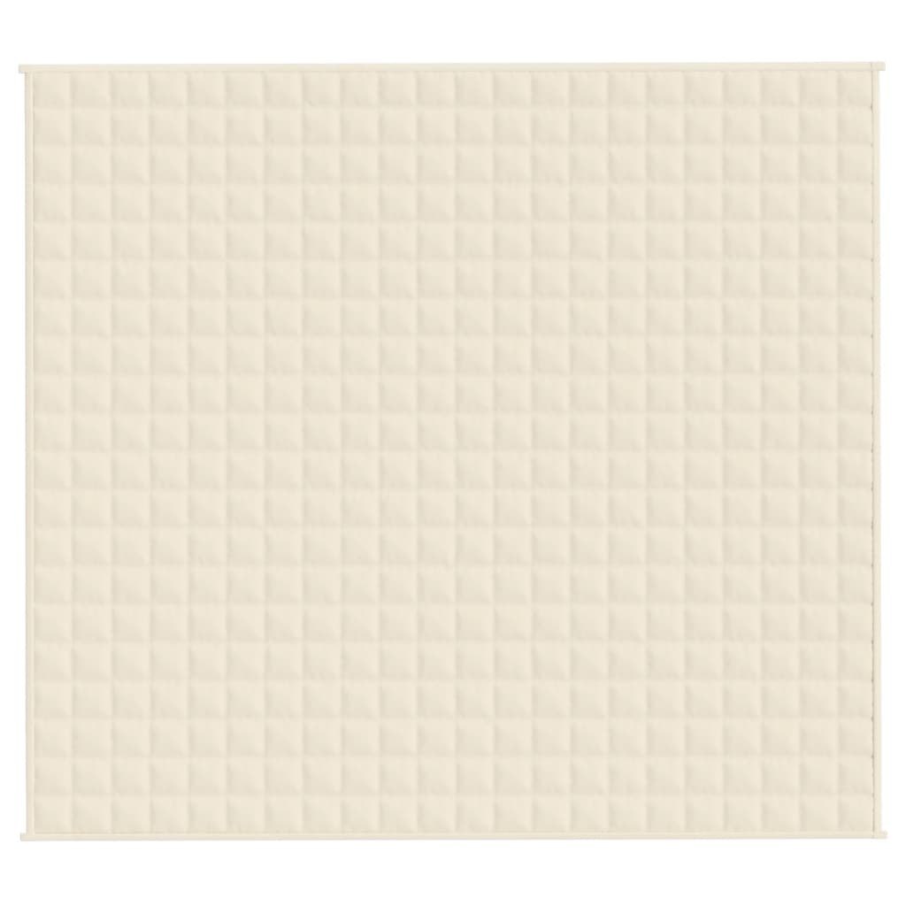 vidaXL Weighted Blanket Light Cream 200x220 cm 9 kg Fabric 3